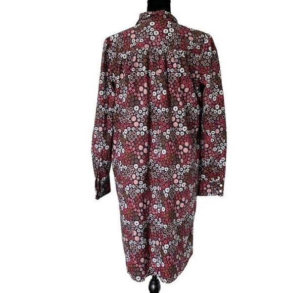 1901  Dress Midi Size Small Vintage Floral Print. Collar tie. Never worm - Picture 6 of 10
